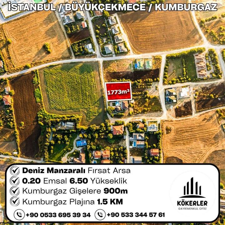 İstanbul Büyükçekmece Kumburgaz 1.773 m² arsa
